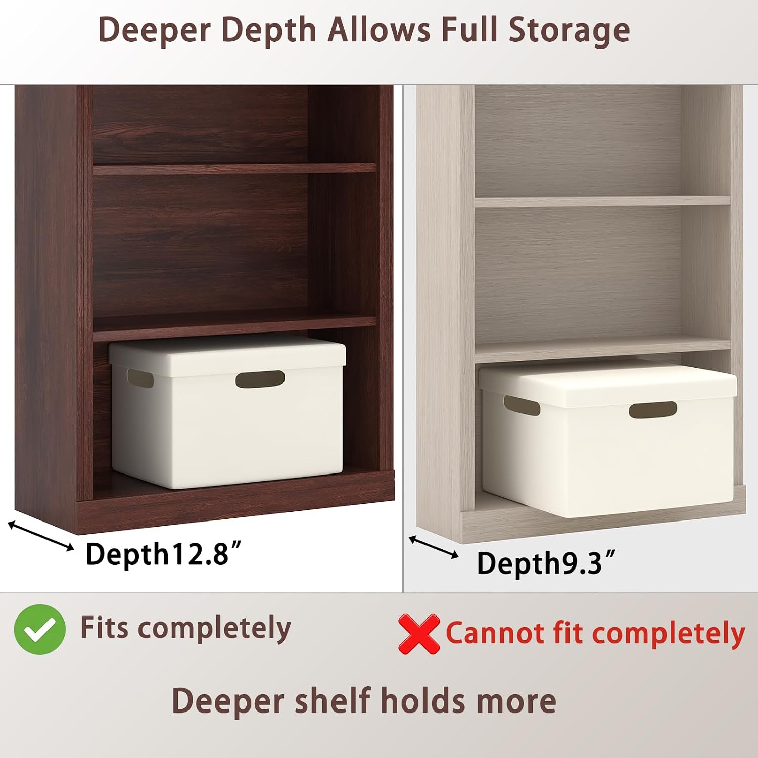 5-Tier Wood Bookcase with Open - огляд і ціна Office X Furniture