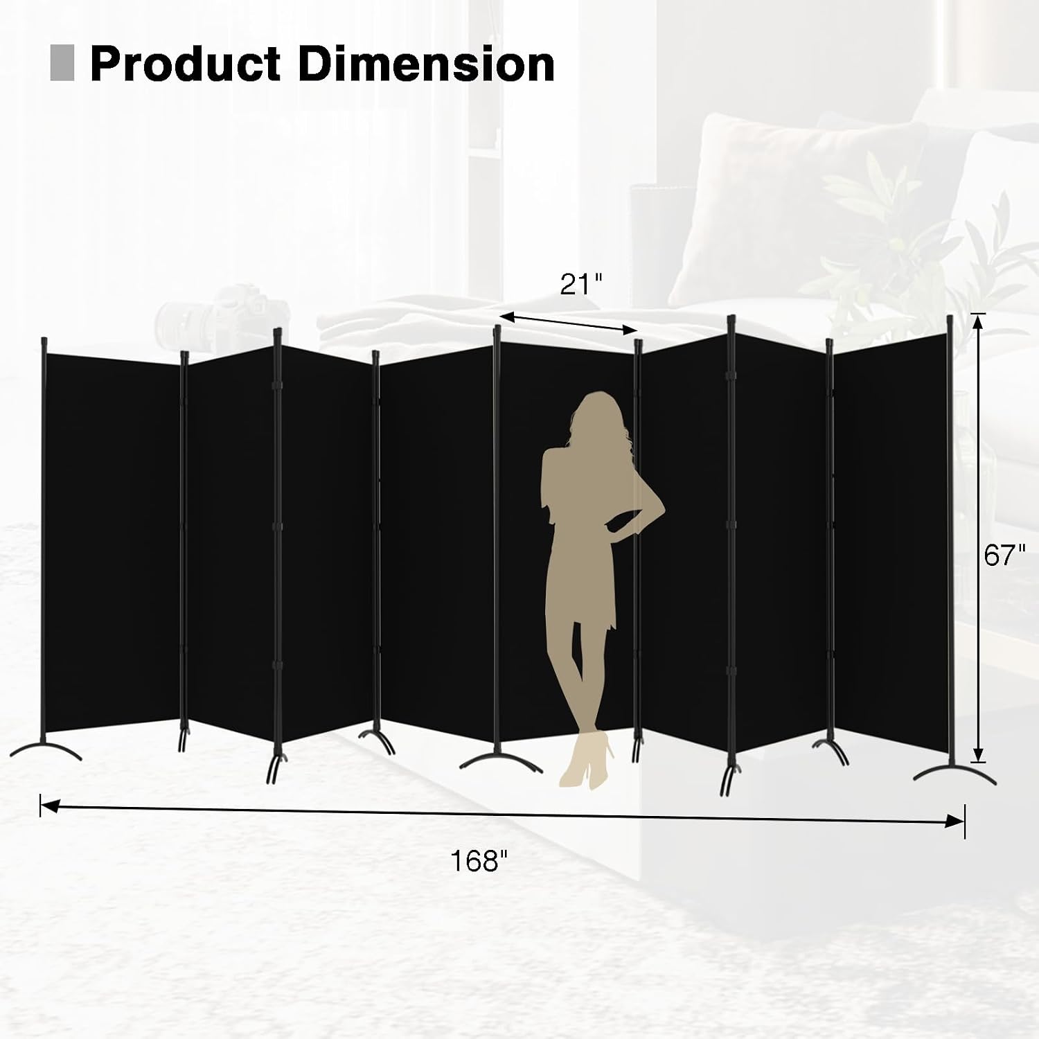 Room Divider-Folding Privacy S - огляд і ціна Partition Screen Divider